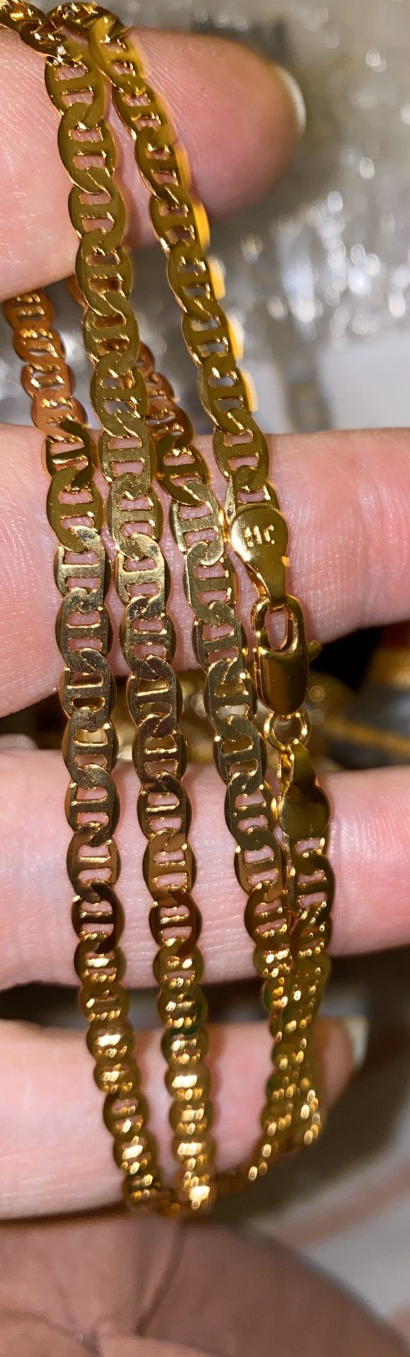18k Gold Filled Mariner link chain 24” wont fade Guaranteed free shipping using PayPal