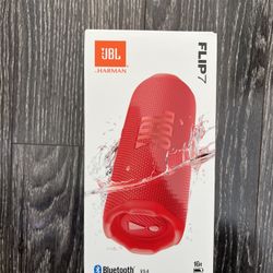 JBL Flip 7 - Portable Waterproof and Drop-Proof Speaker (RED)