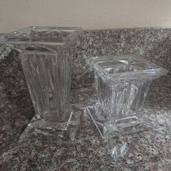 Glass Candle Holder Set