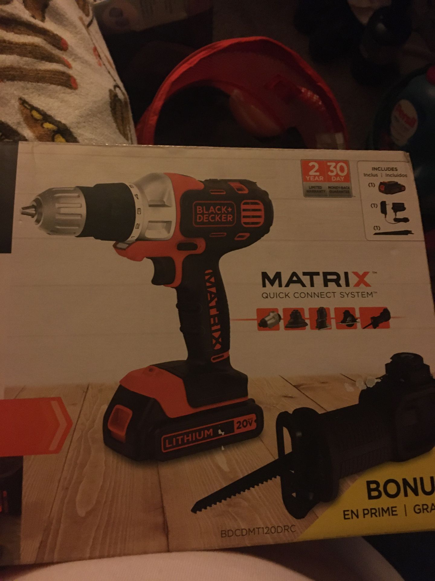 Black+Decker Matrix drill/driver+Reciprocating Saw Attachment