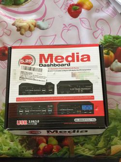 Media dashboard 5.25” multi-function front panel I/P Porta
