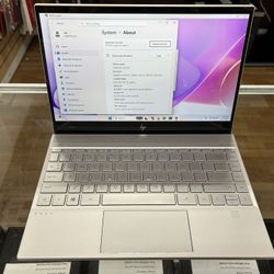 HP Envy laptop 13-aq0xxx 13.3 inch touchscreen core i7-8th gen 8GB 256GB SSD