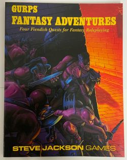 Gurps Fantasy Adventures Paperback RPG Book Steve Jackson Games 4 Fiendish Que