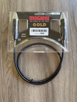 Mogami Gold 3ft Analog Reference Microphone Cable. Brand New