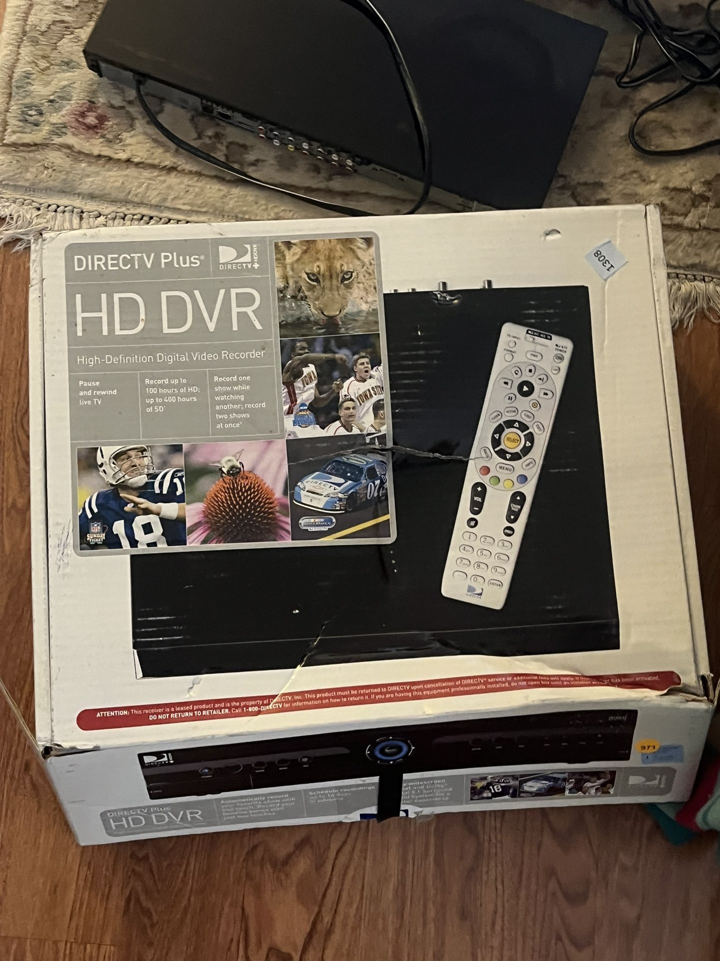 DirecTV Plus R15 HD DVR with Remote, Cables, & Box