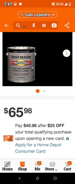 Rust Oleum One Gallon Black