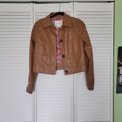 Anthropologie Faux Leather Jacket