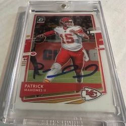 Signed Patrick Mahomes Card-No COA