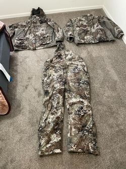 Camo Hunting Jacket and Bib Pants Set