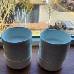 white bone  small size bowls 6 pcs 