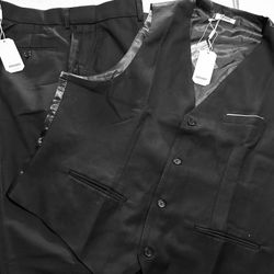 Coofandy Black Slacks and Vest Size XL 