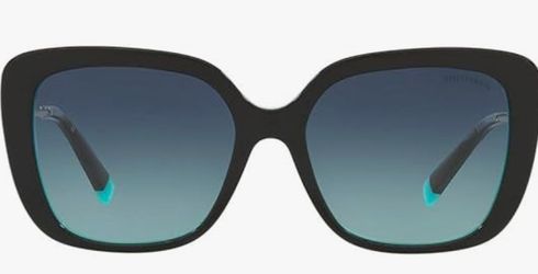 TIFFANY - Black on Azure-Gradient Blue Sunglasses