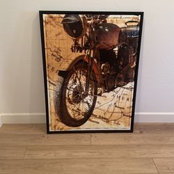 Large canvas Motorcycle Art work ..