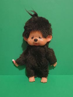 RARE Futagono Monchhichi Sekiguchi Plush Monkey Doll Crying 8" Collectible 1974.