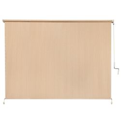 Coolaroo Sesame UV-Blocking Exterior Roller Shade – 96 × 72