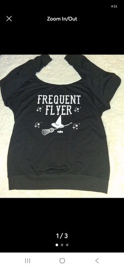 Halloween Womens Frequent Flyer Halloween Graphic Top