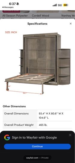 Full Size Rotating Murphy Bed
