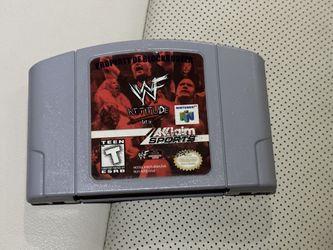 WWF attitude N64 Game Cartilage - Nintendo 64 Video Game