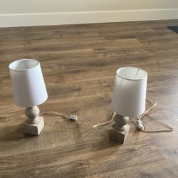 2 Shabby Chic Lamps 