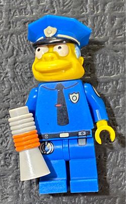 **LEGO The Simpsons Chief Wiggum Minifigure – Adult Collector-Owned**