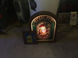 Vintage Schlitz Beer plastic bar sign + bonus sign