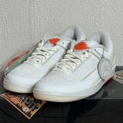 Jordan 2 Low x Shelflife “Team Orange” — Sneakers — Size 8.5 — Brand New