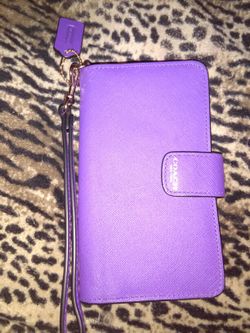 Coach cell phone case/wallet