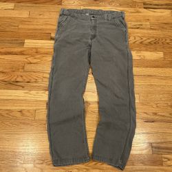 Vintage Y2K grey Carhartts carpenter pants  Size 38x32
