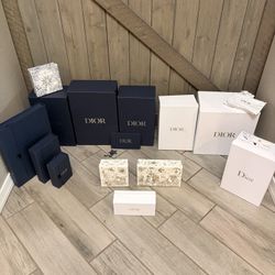 12 Designer Christian Dior Empty Boxes Authentic