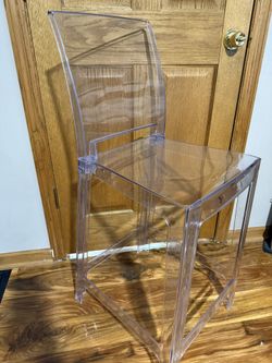 Clear Acrylic Counter Height Chair 