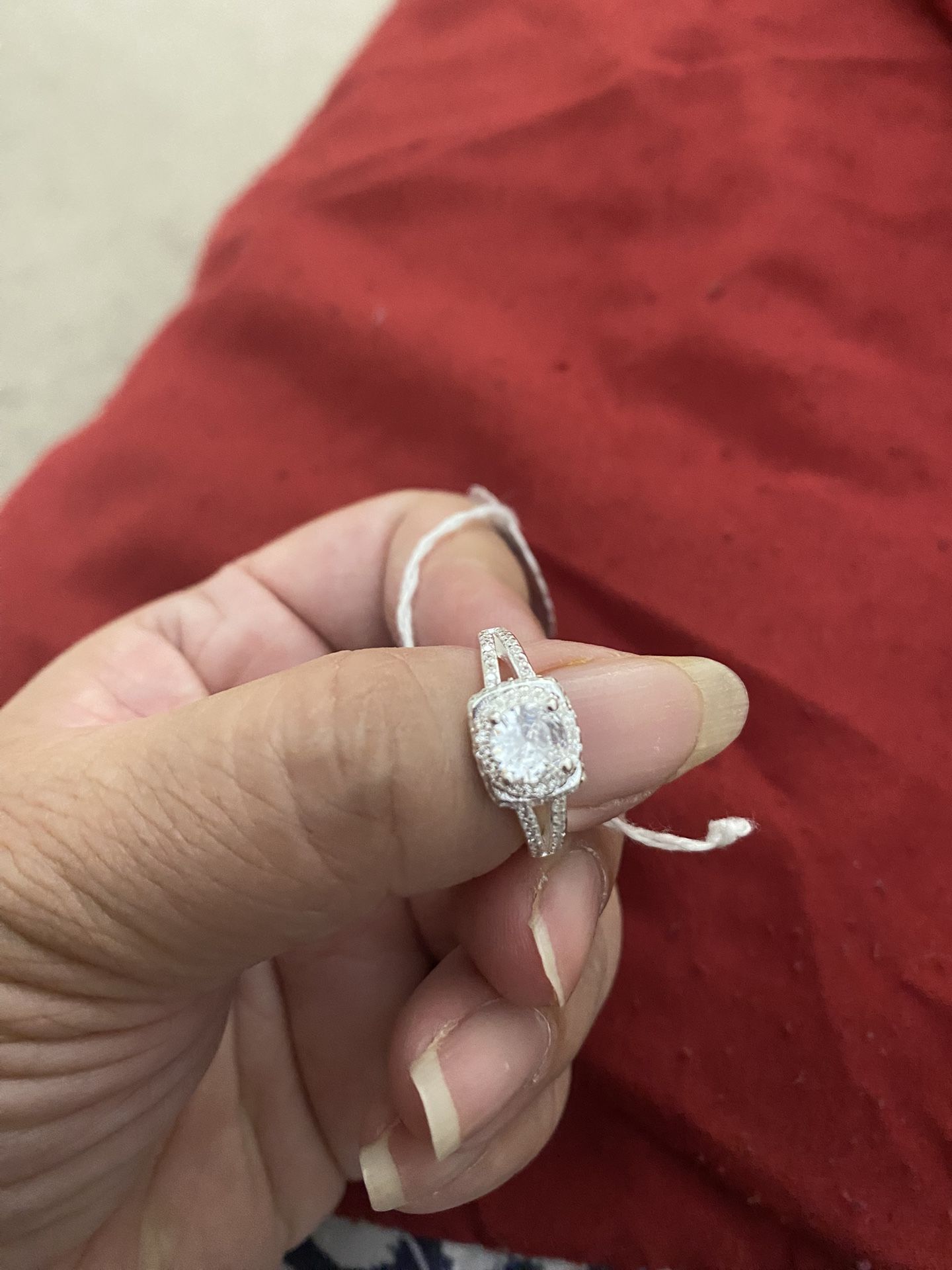 Real 925 Sterling Silver Wedding Ring Size 6