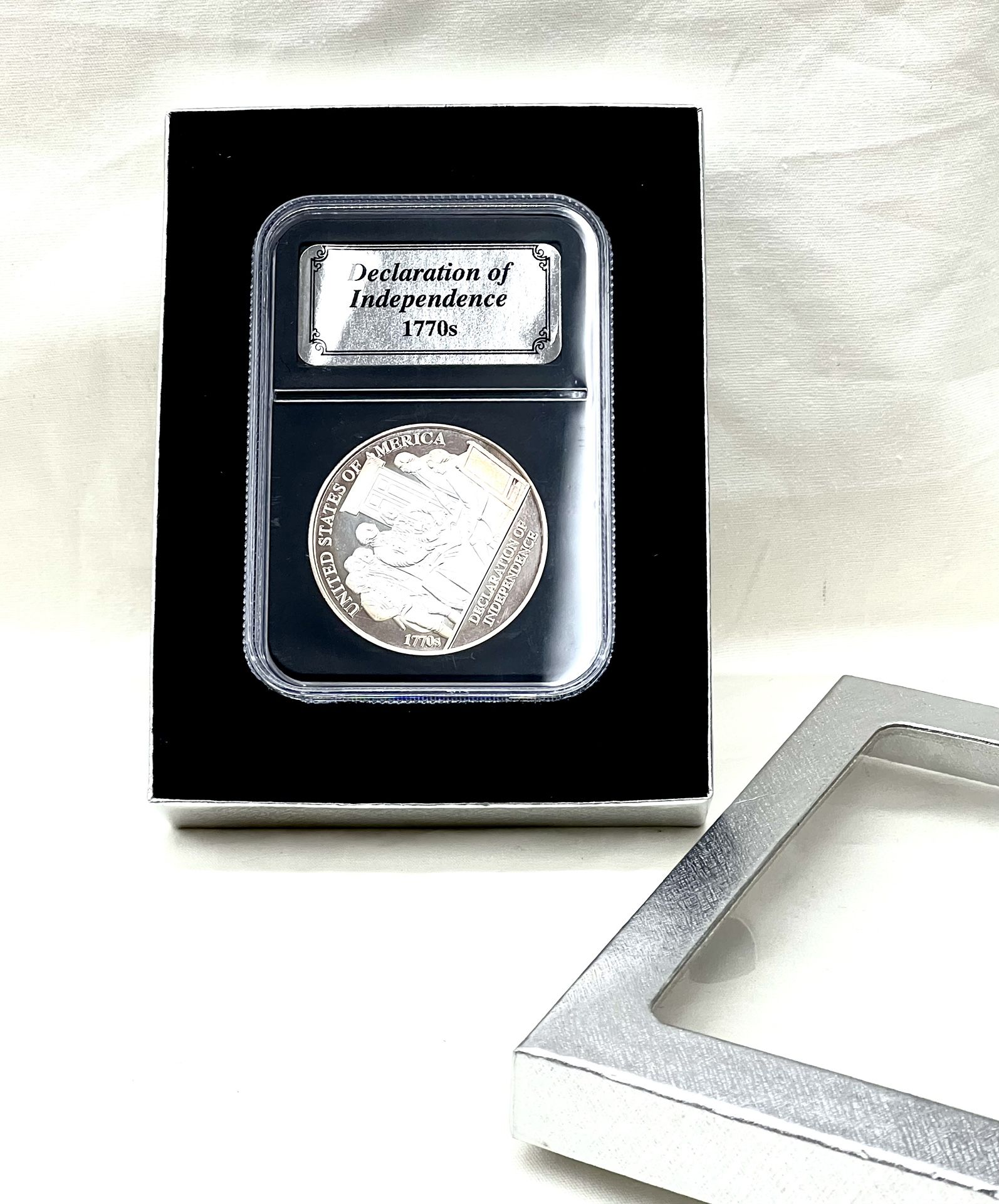 1770s Declaration Of Independance Silver Bullion .999 Fine Silver