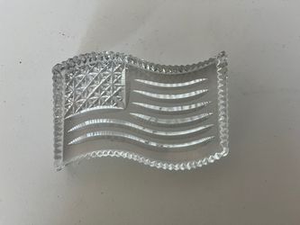 Vintage Luxury Waterford American Flag (made in Ireland)