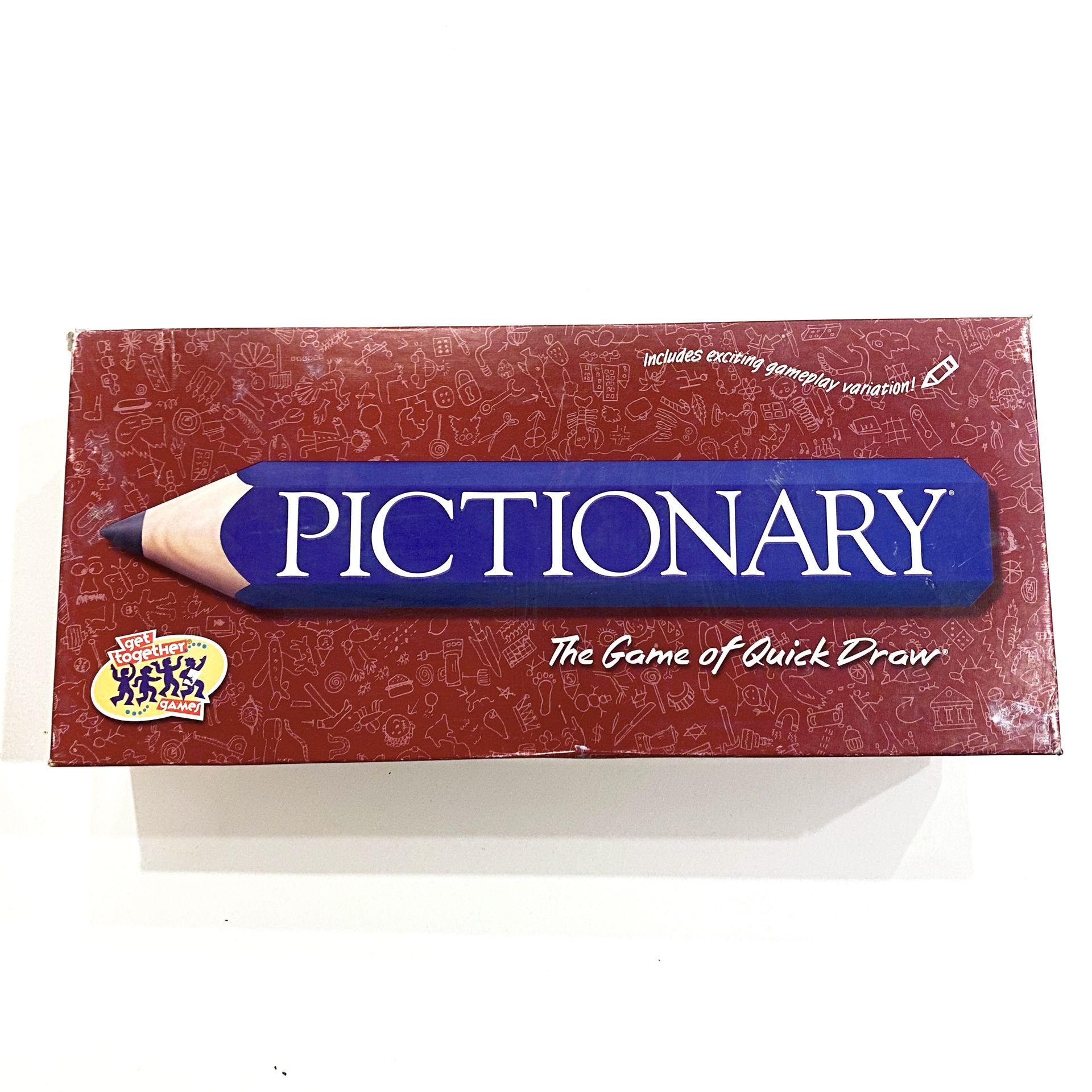 Pictionary : The Game Of Quick Draw - 1993, 2000 Edition VTG Board Game