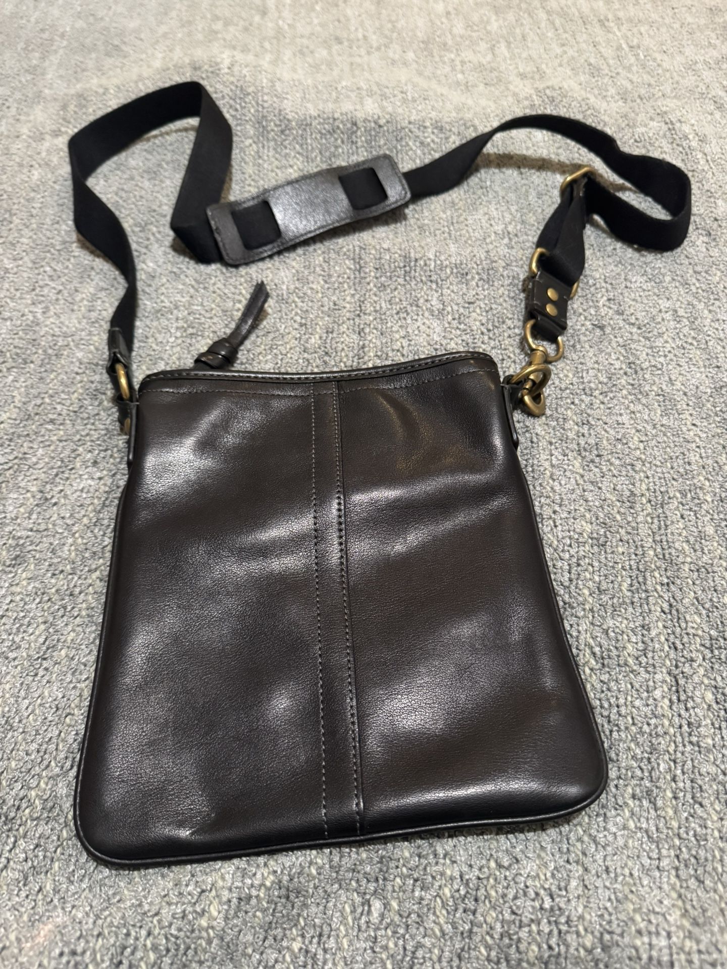 Coach Leatherware Black Leather Crossbody Bag w/ Dust Bag 