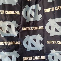 UNC  Shower curtain And  11 Hooks Never used