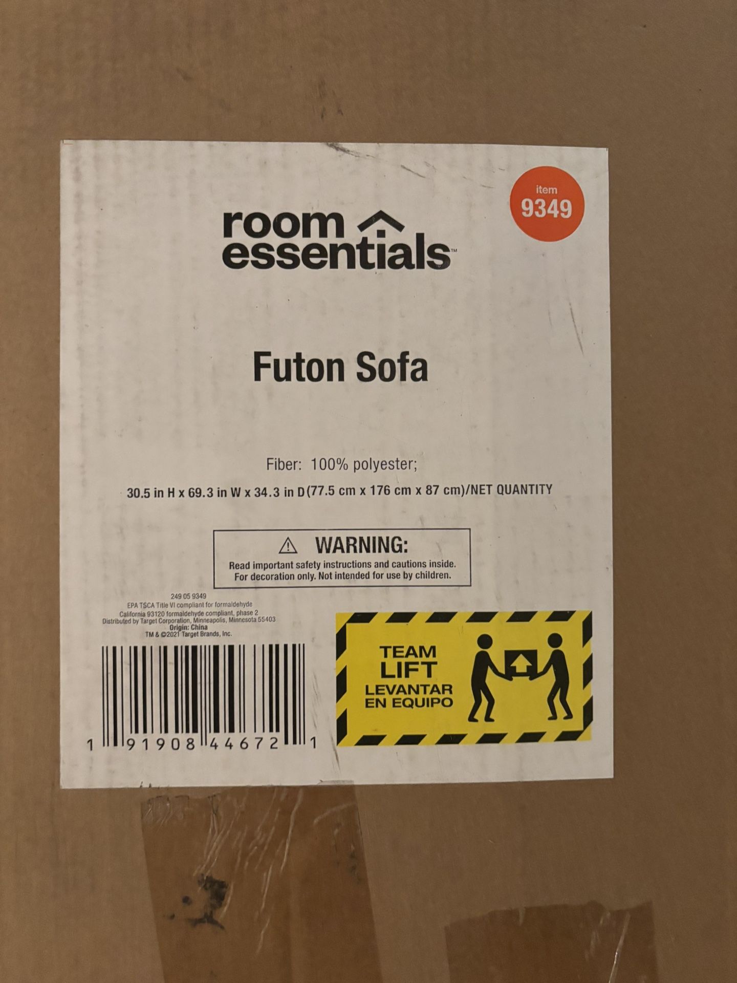 Room Essentials Futon Sofa