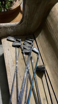 8 Power Circle irons.1turbo power jeycy, and a hyper titanium DAIWA Wood. $120 take all.