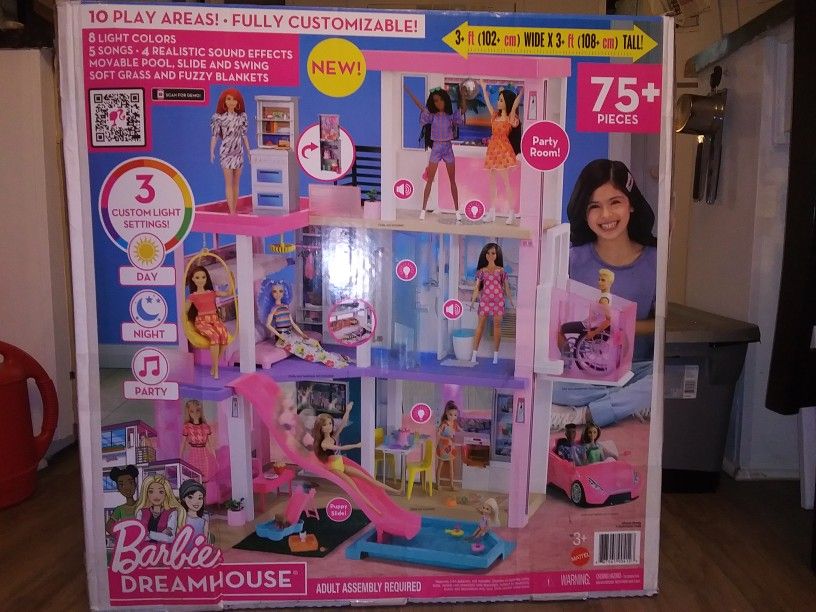 *New* Barbie 3-story Dream House Playset