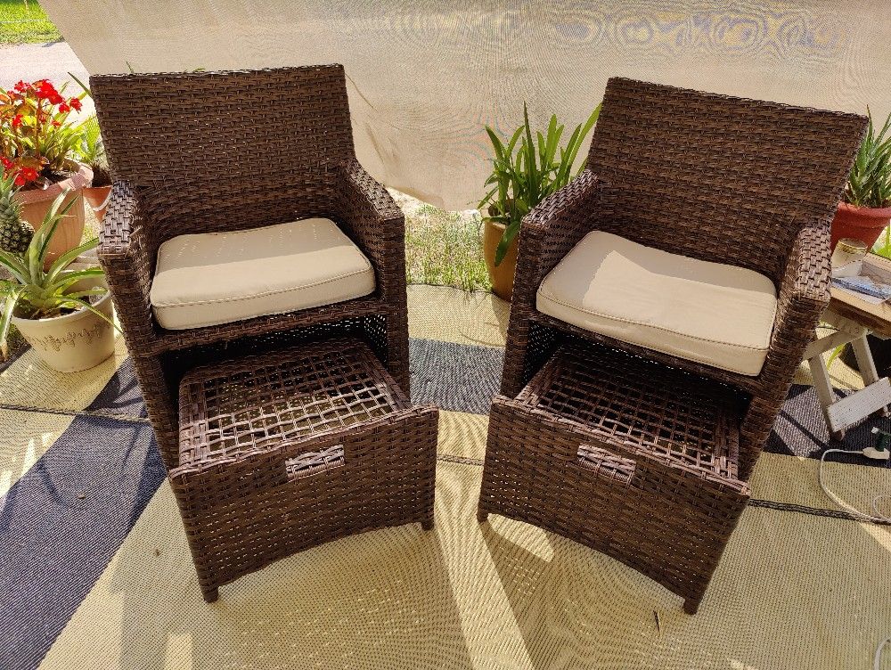 Halsted wicker 2024 patio set