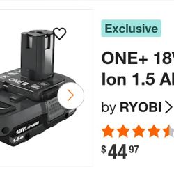 ONE+ 18V Lithium-Ion 1.5 Ah Battery