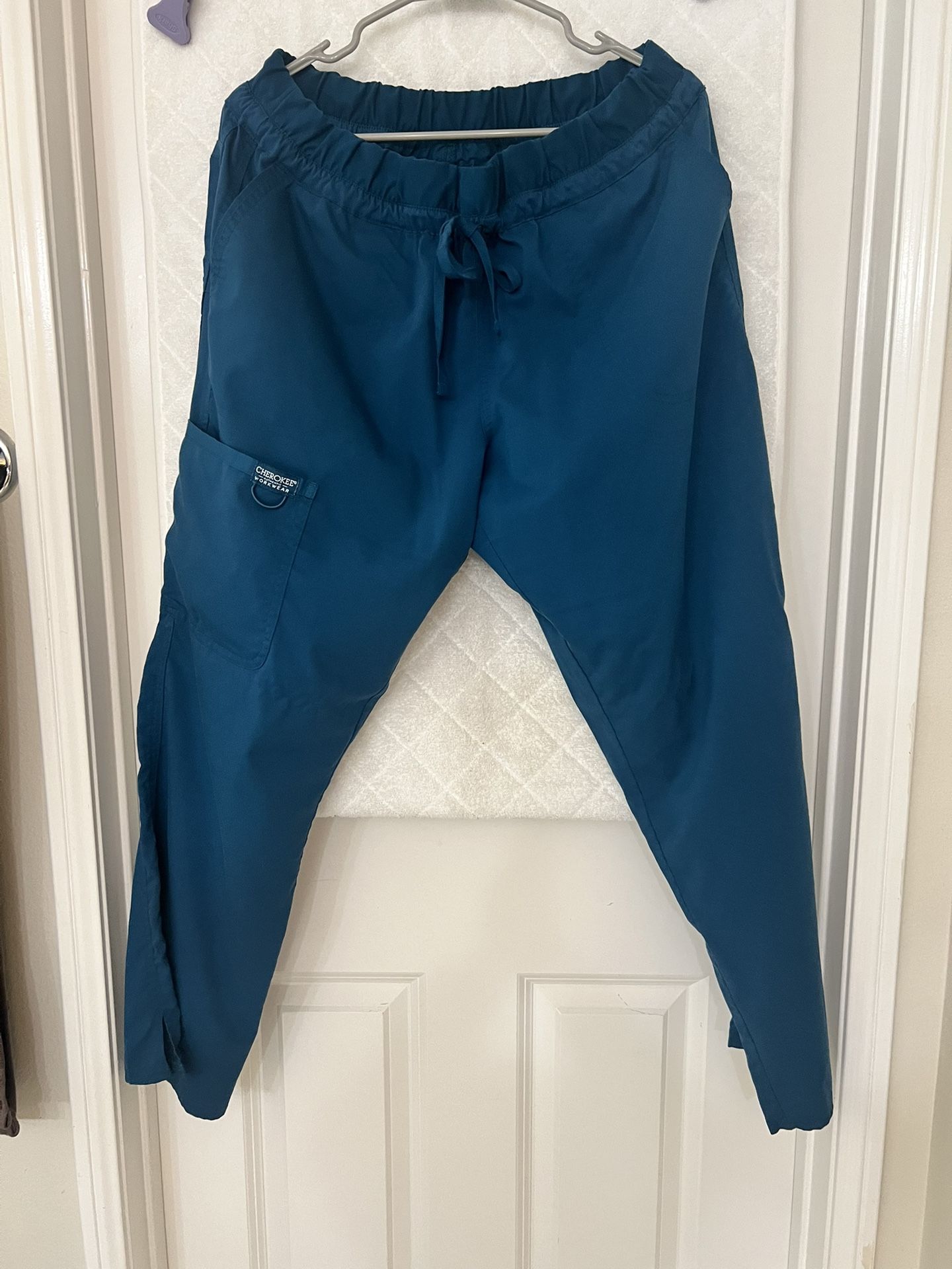 Cherokee Scrub Pants for Women Mid Rise Tapered Leg