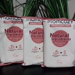 3 New PACKS OF MOMCOZY PUMP WIPES