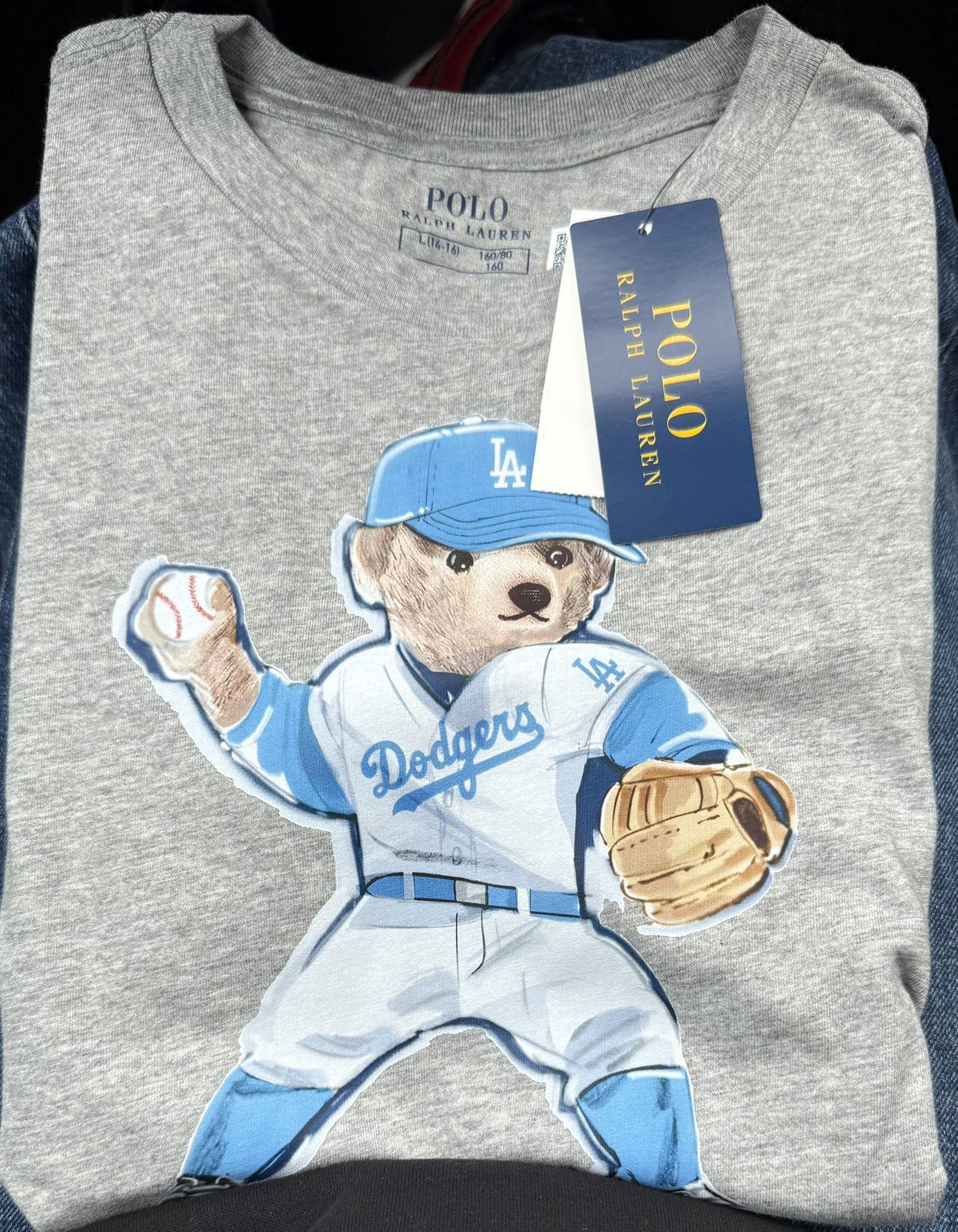 Ralph Lauren Dodgers Kids Shirt Size Large