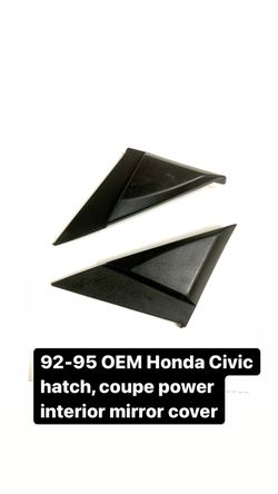 92-95 OEM Honda Civic hatch coupe power interior mirror cover 