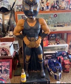Rare 4 Feet Tall Modelo Lucha Libre Luchador Wrestler Advertising Bobblehead Statue