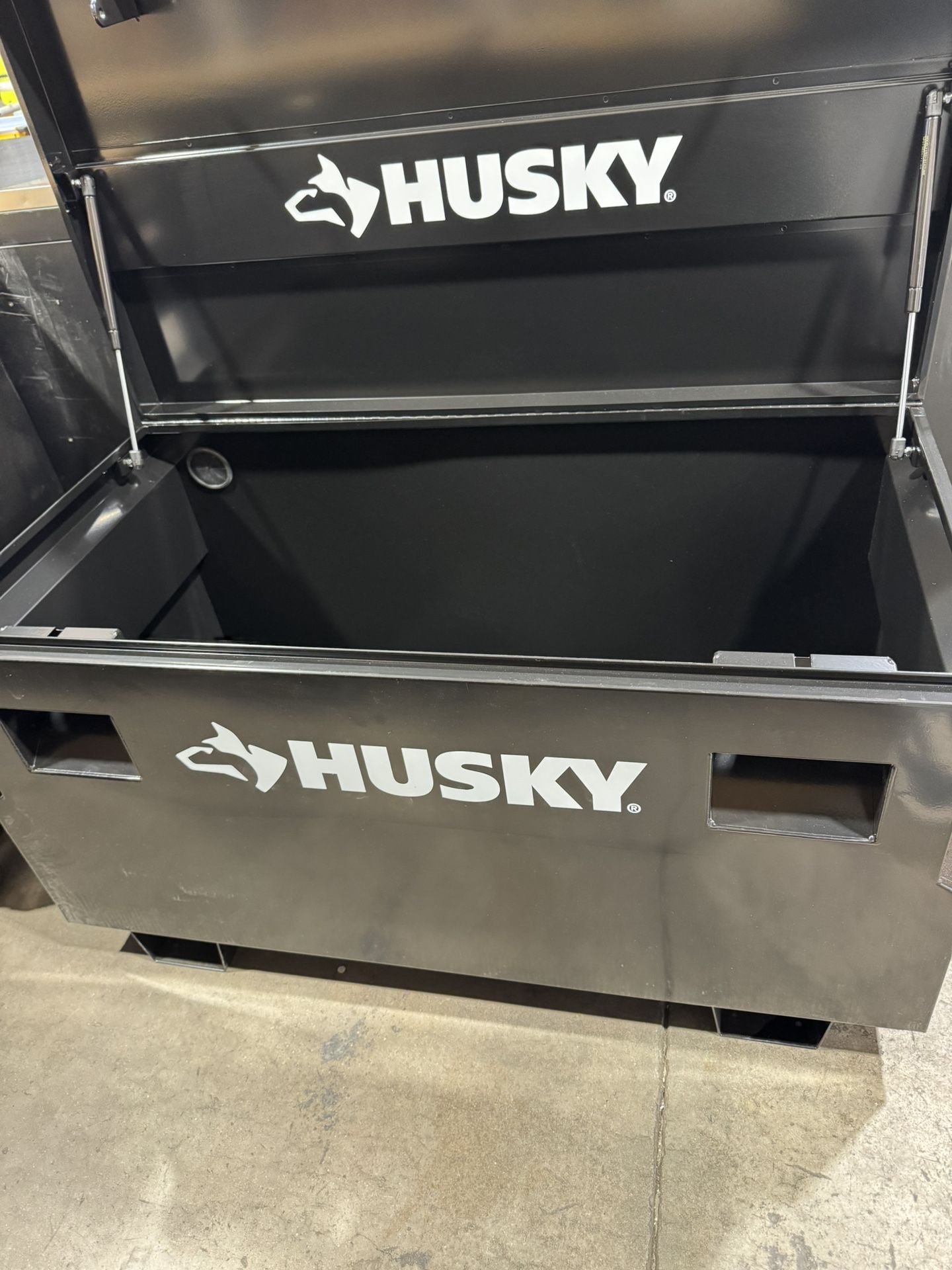 Husky Tool Storage 48 in. W Black Steel Job Site Toolbox