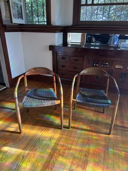 Beautiful Matching Woven Chairs