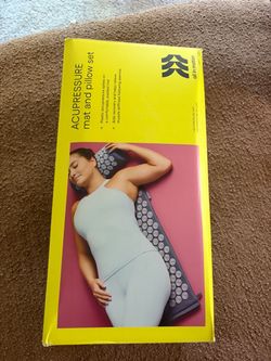 New acupressure mat and pillow set. All in motion blue