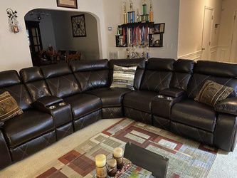 Reclining Sectional Sofa For Sale. Ask For Price!